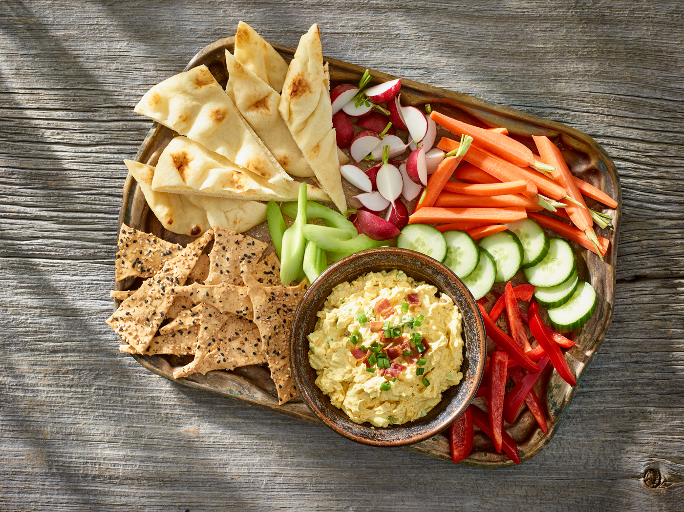 Curried Egg and Bacon Dip