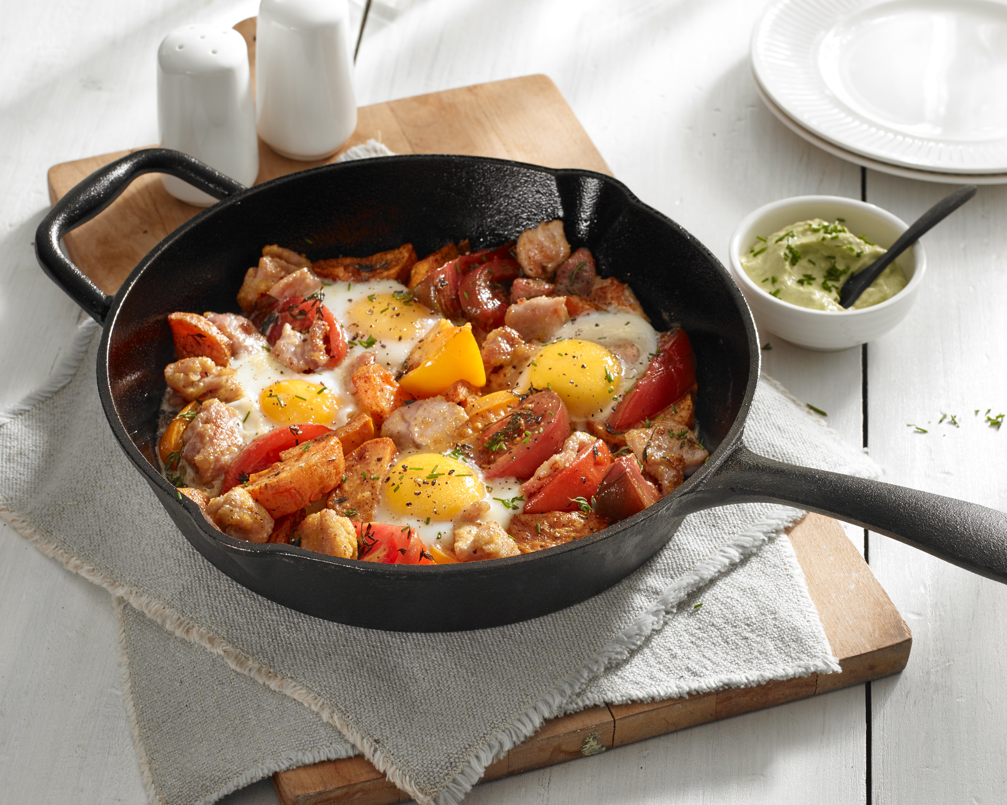 Egg and bacon skillet