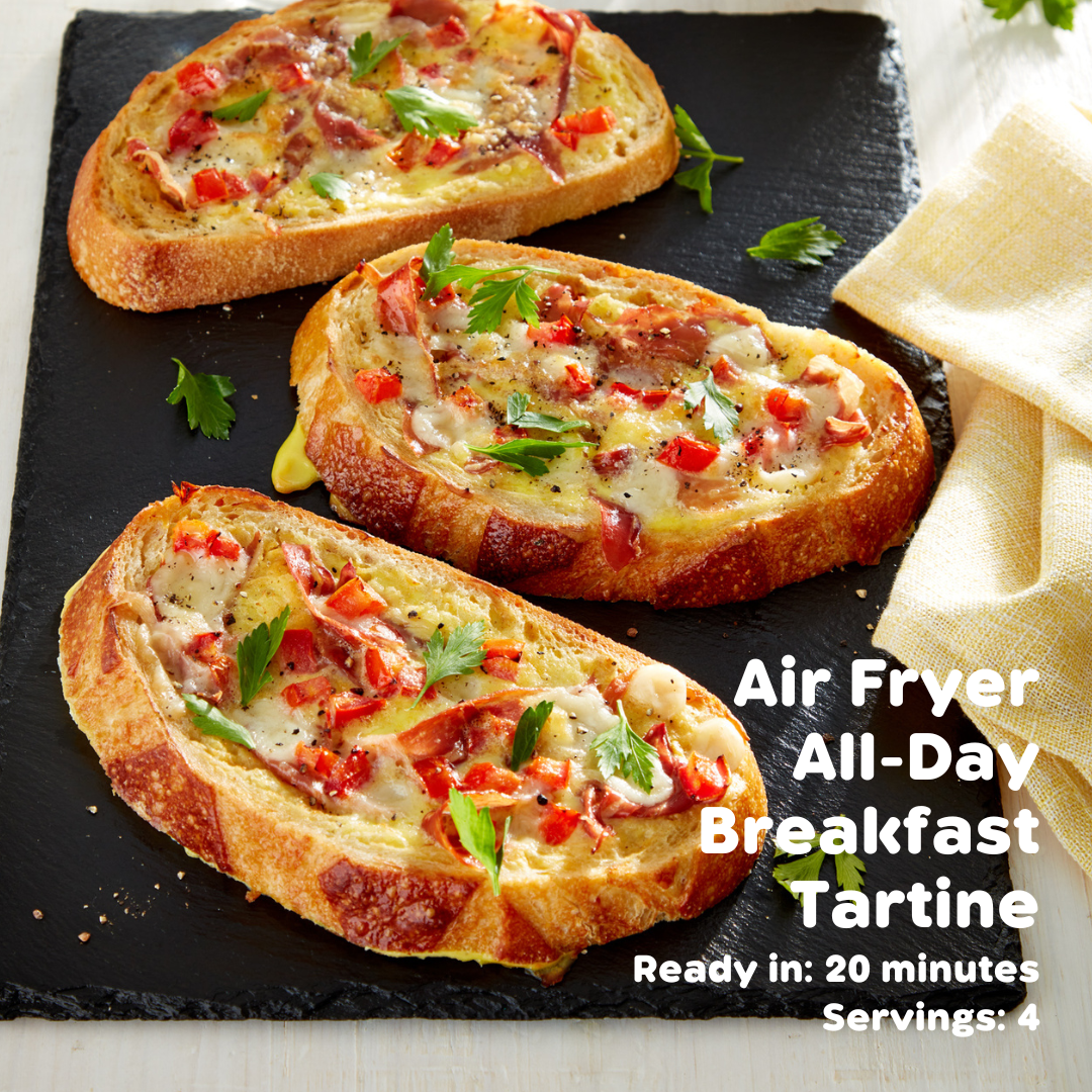 Air Fryer All-Day Breakfast Tartine