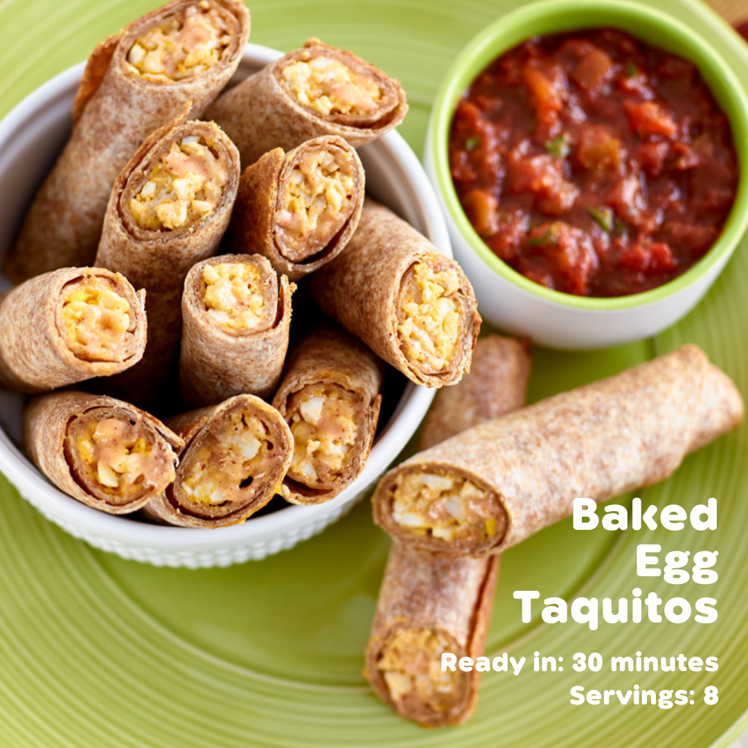 Baked Egg Taquitos
