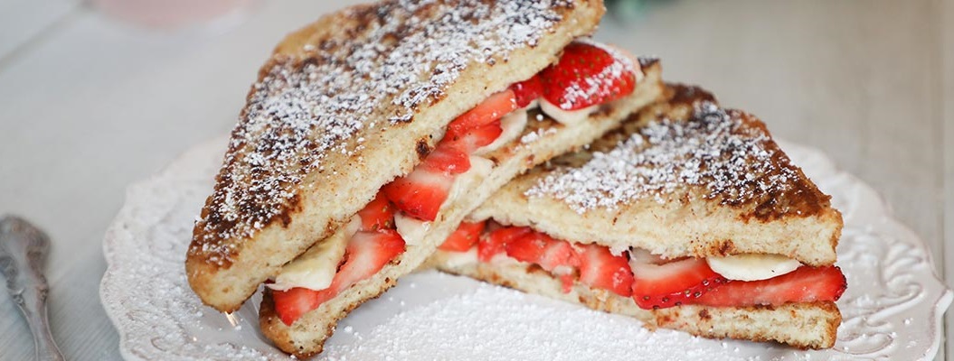 Strawberry banana french toast